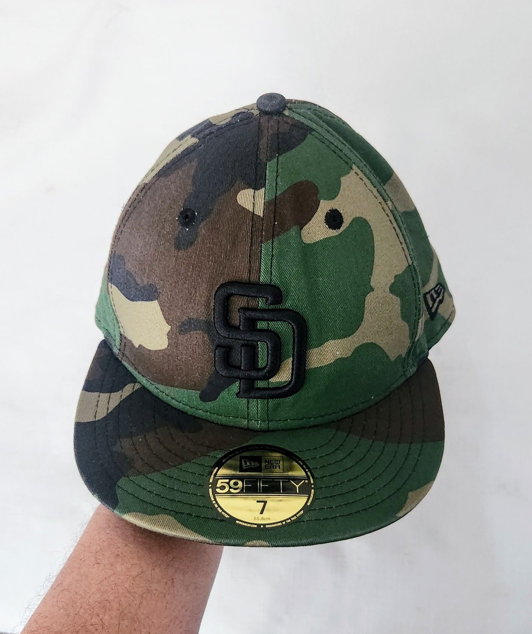 New Era New Era 59Fifty San Diego Padres Fitted Hat Woodland Camo 7 Size ONE SIZE - 1 Thumbnail