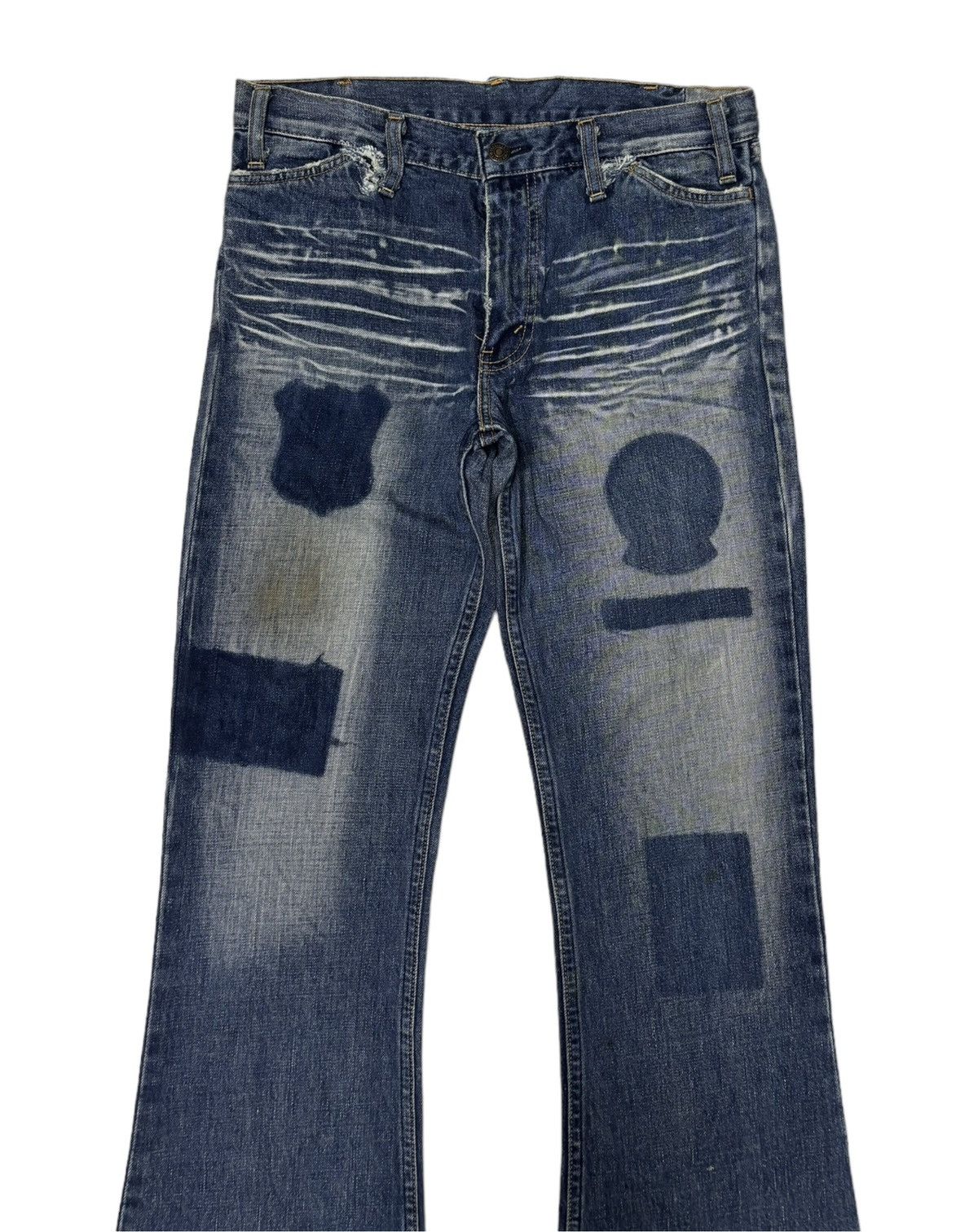 Levi's × Vintage 🔥Vintage Levis 646 Orange Tab Flare Jeans Distressed Denim Size US 32 / EU 48 - 6 Thumbnail
