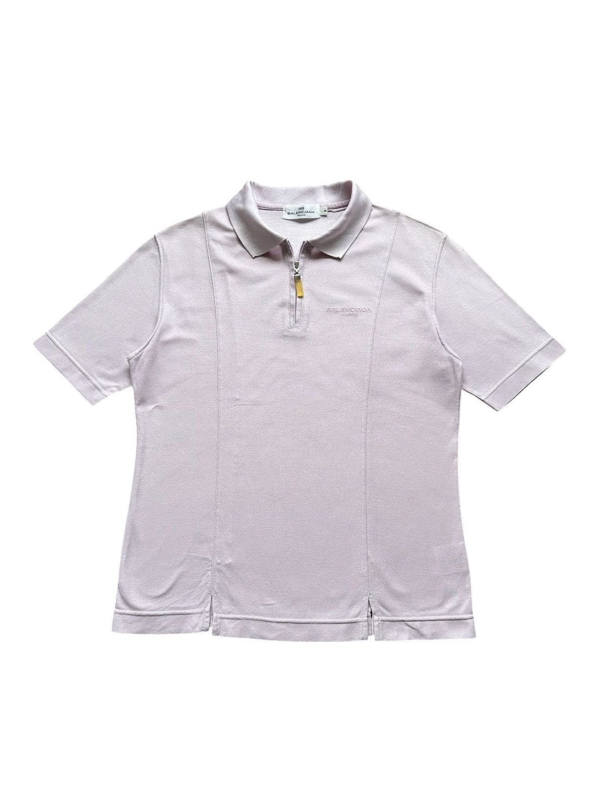 Balenciaga 90’s Balenciaga polo zipper up tee Size US S / EU 44-46 / 1 - 1 Thumbnail