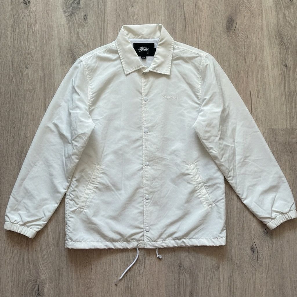 Stussy Stussy Coach Jacket White SS logo Size US M / EU 48-50 / 2 - 3 Thumbnail