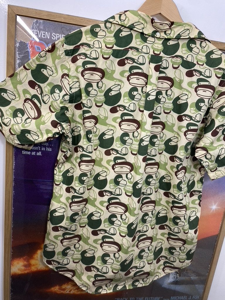 Bape Baby Milo by A Bathing Ape Toy Faces Camo Button Up Shirt Size US M / EU 48-50 / 2 - 3 Thumbnail