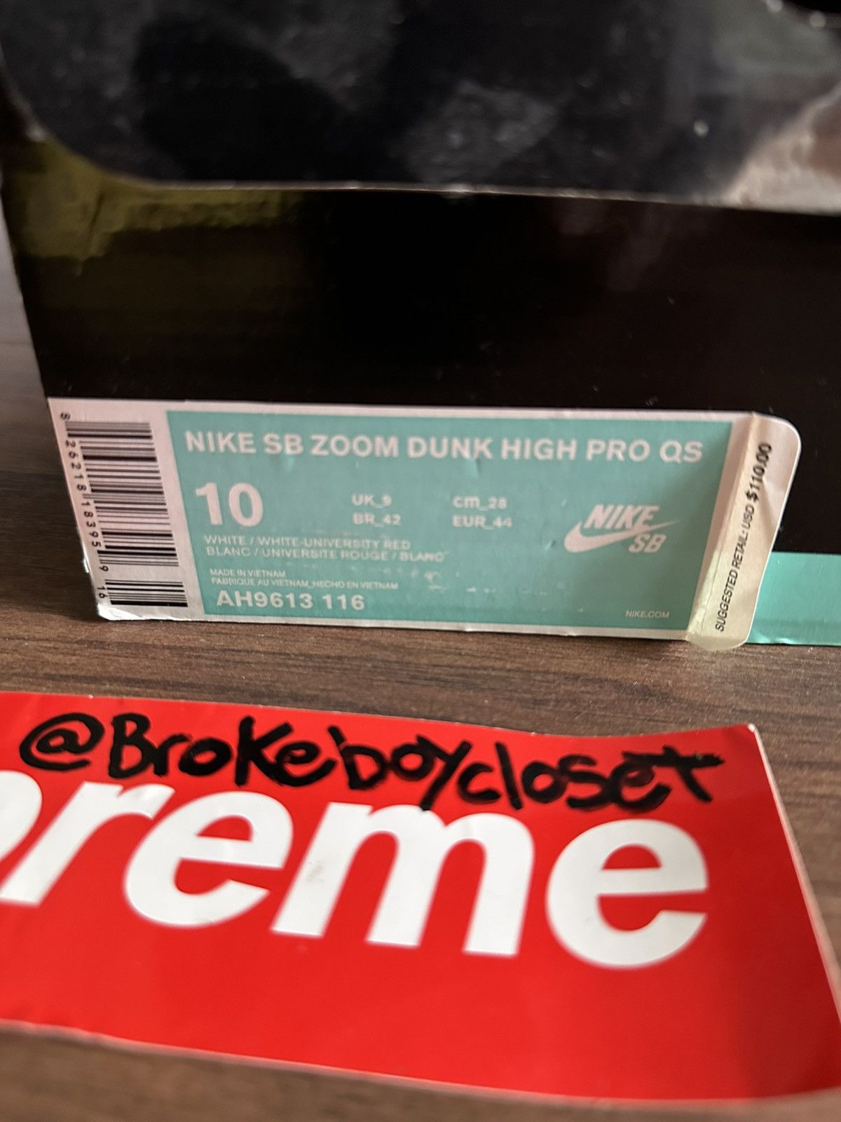 Nike Nike SB Dunk High Kevin Bradley Size US 10 / EU 43 - 7 Thumbnail