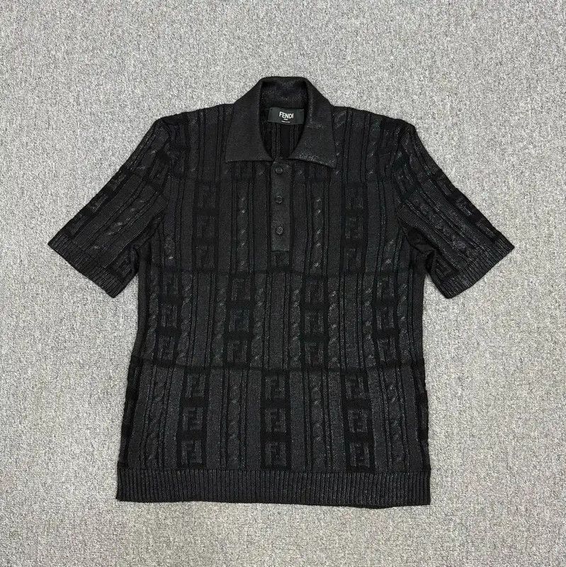 Fendi Fendi Short Sleeve Black Cotton Shirt 0089 Size US L / EU 52-54 / 3 - 1 Thumbnail