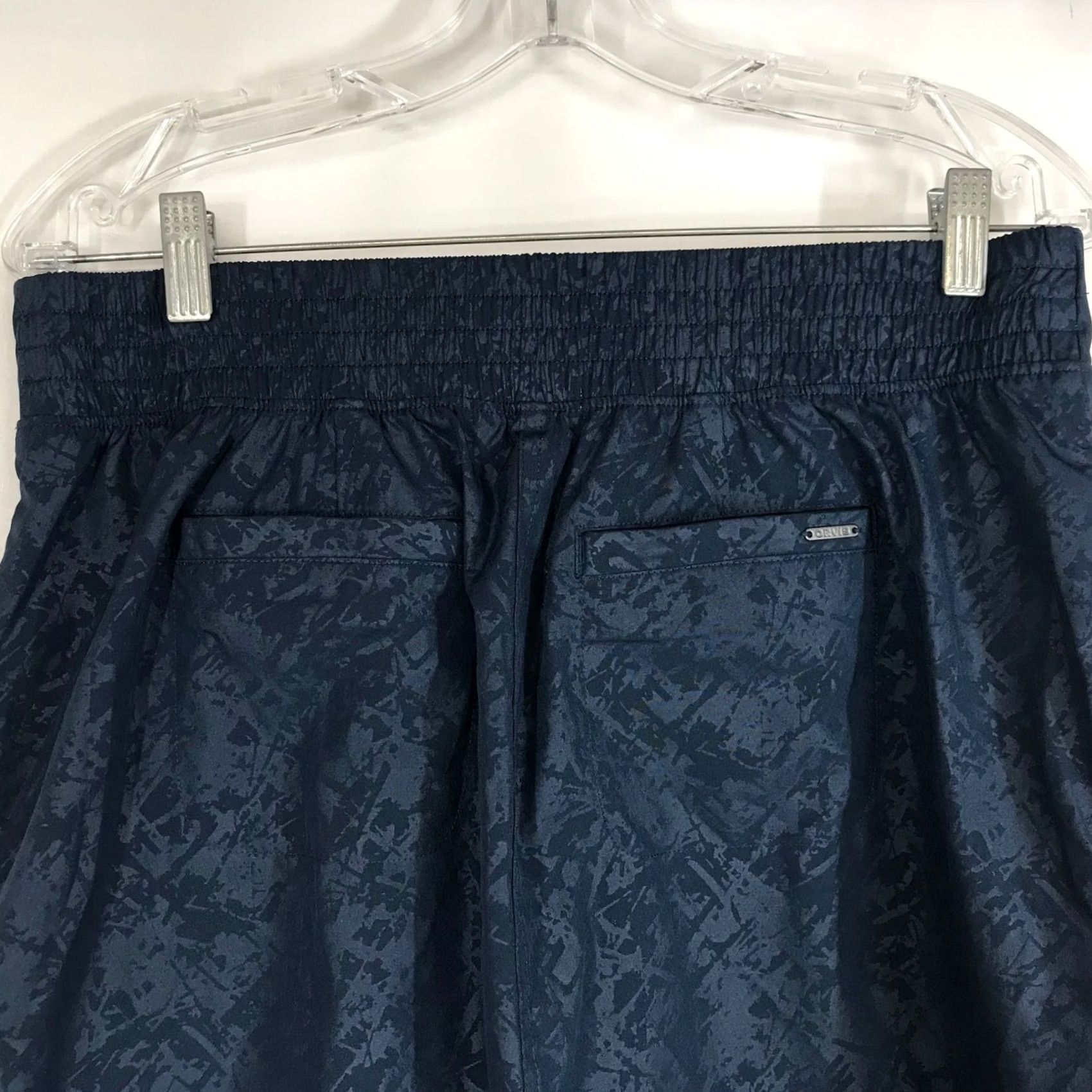 Orvis Orvis Navy Blue Textured Skirt Skort M Elastic Waist Pockets Size 32" / US 10 / IT 46 - 5 Thumbnail