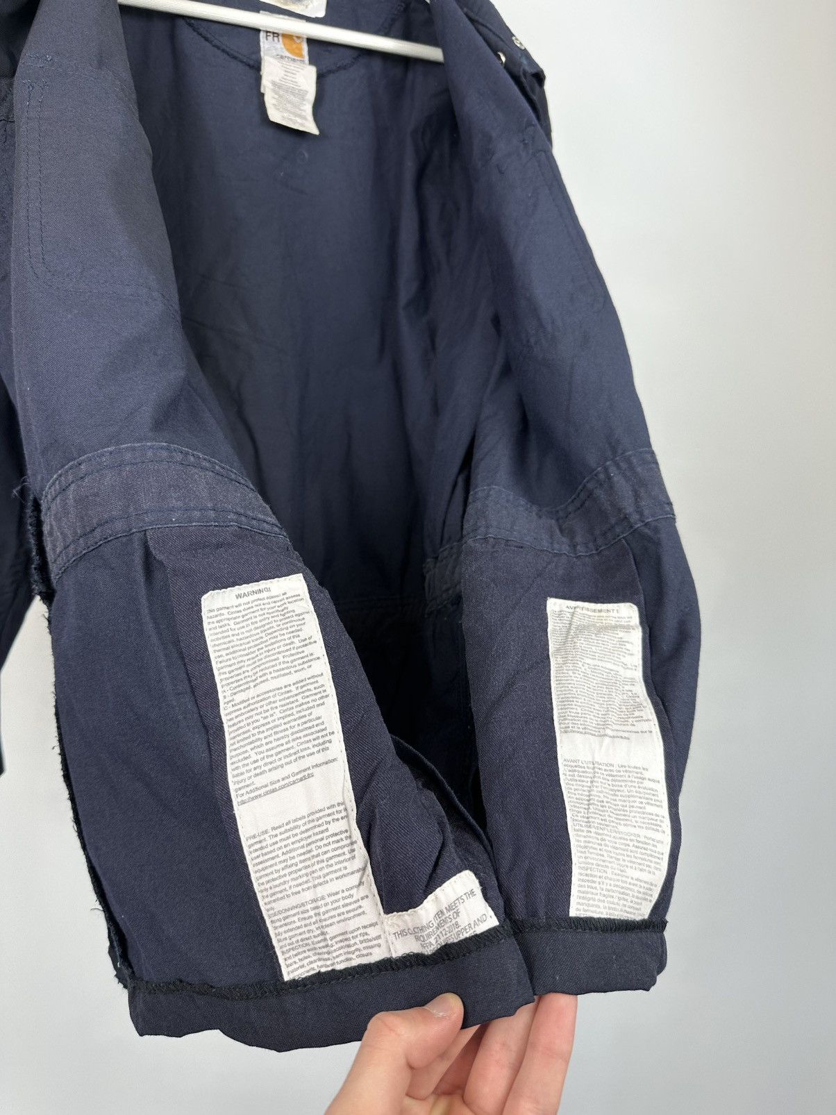 Carhartt Vintage Carhartt Flame Resistant Cargo Baggy Detroit Jacket Size US L / EU 52-54 / 3 - 16 Thumbnail