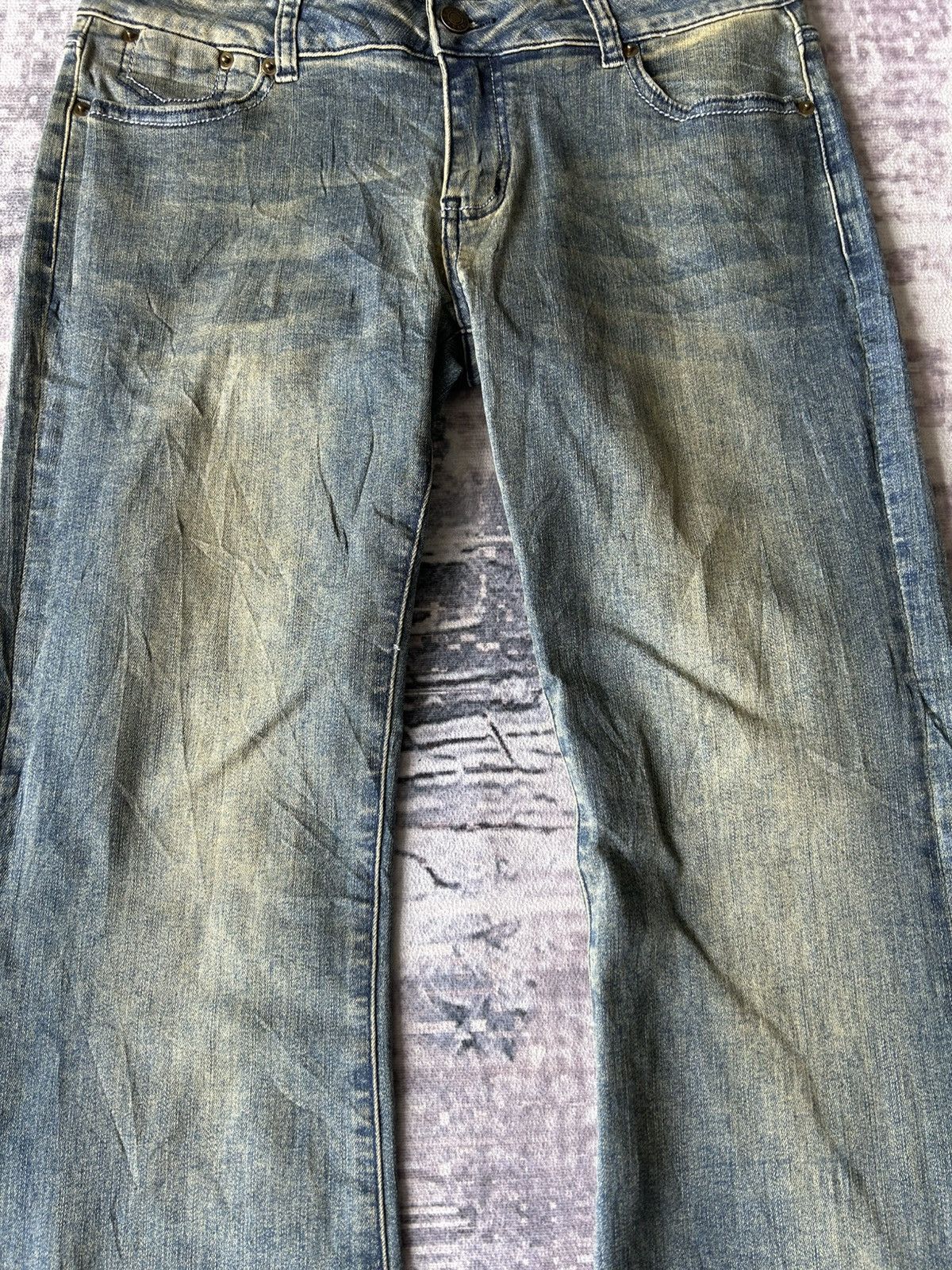 Tornado Mart Y2K Super Flared Amr Jeans Size US 31 - 6 Thumbnail