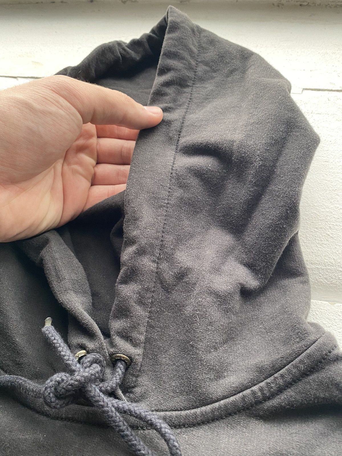 Diesel × Vintage 🔥PUNK DIESEL BLACK SUN FADED LONG HOODIE SMALL WOMENS Size S / US 4 / IT 40 - 10 Thumbnail