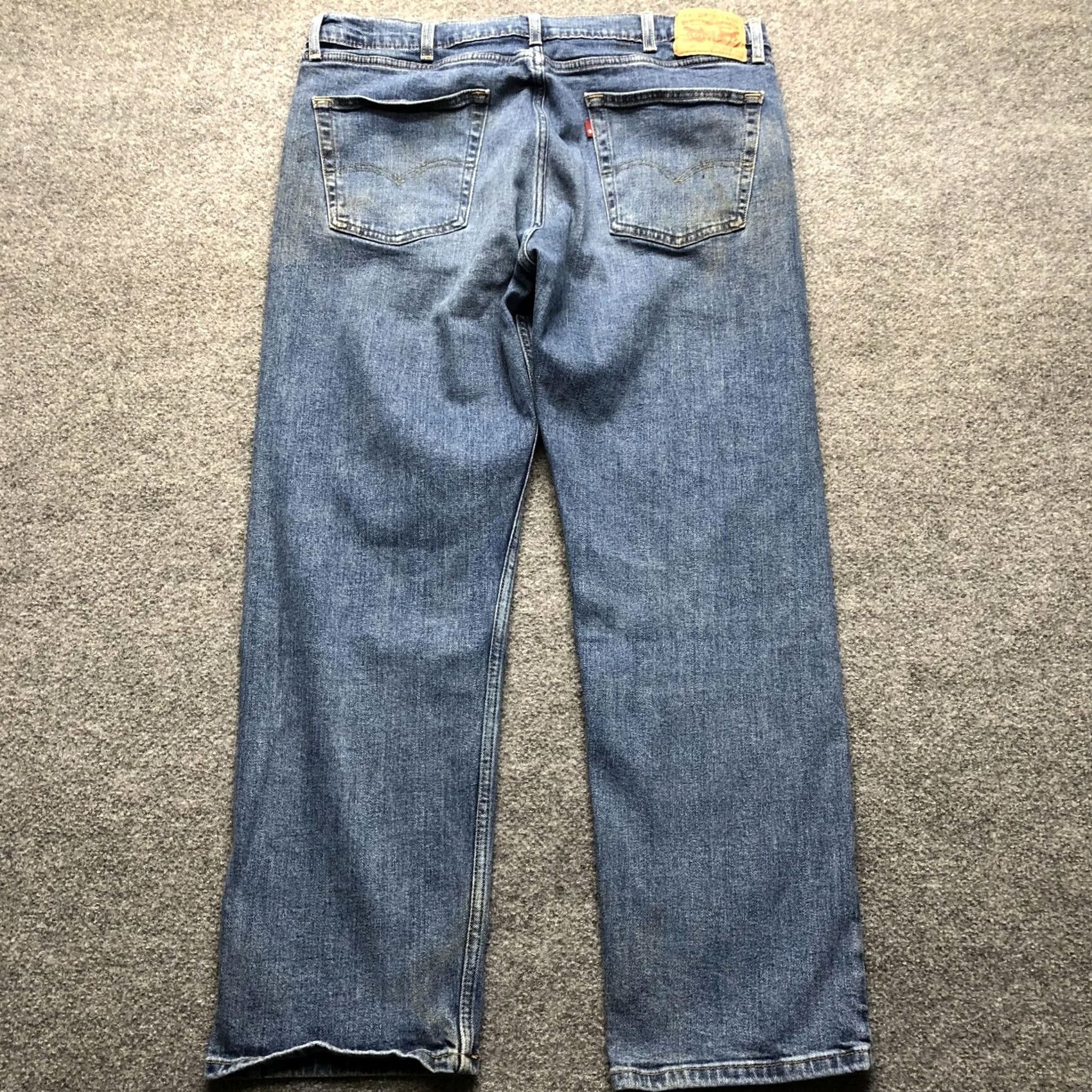 Levi's Levi's Jeans Mens 38x29 Blue Medium Wash Straight Leg Denim Regular Fit Pants Size US 38 / EU 54 - 6 Thumbnail
