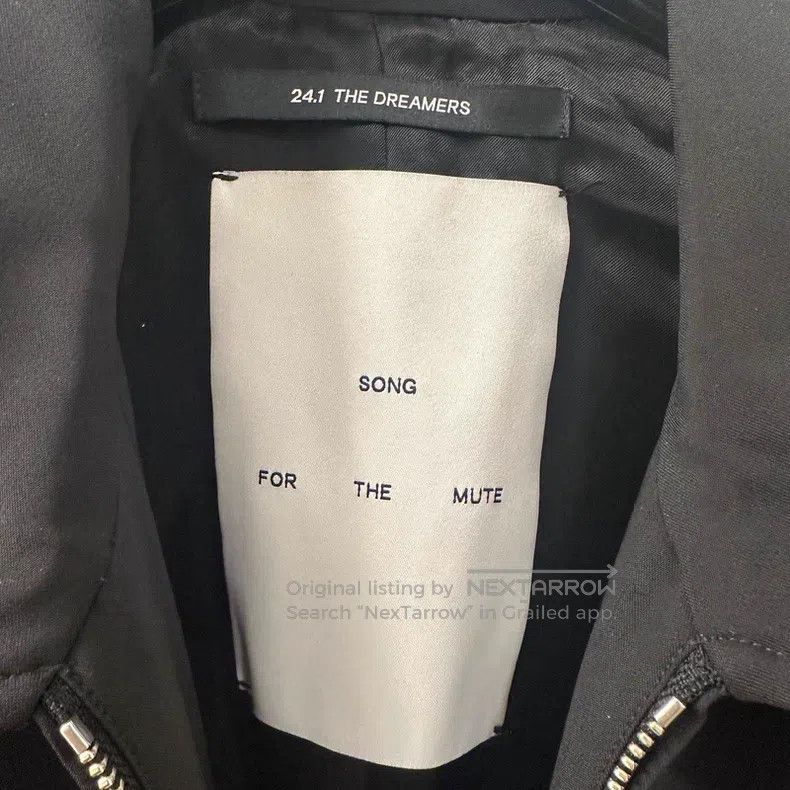 Song For The Mute Song For The Mute Black Double Suspension Rope Coach Jacke Size US M / EU 48-50 / 2 - 3 Thumbnail