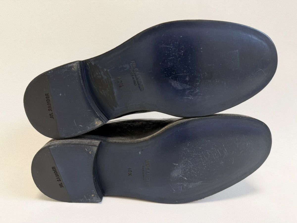 Jil Sander Black/White ‘Distressed Leather’ Derby Shoes Size US 9 / EU 42 - 19 Thumbnail