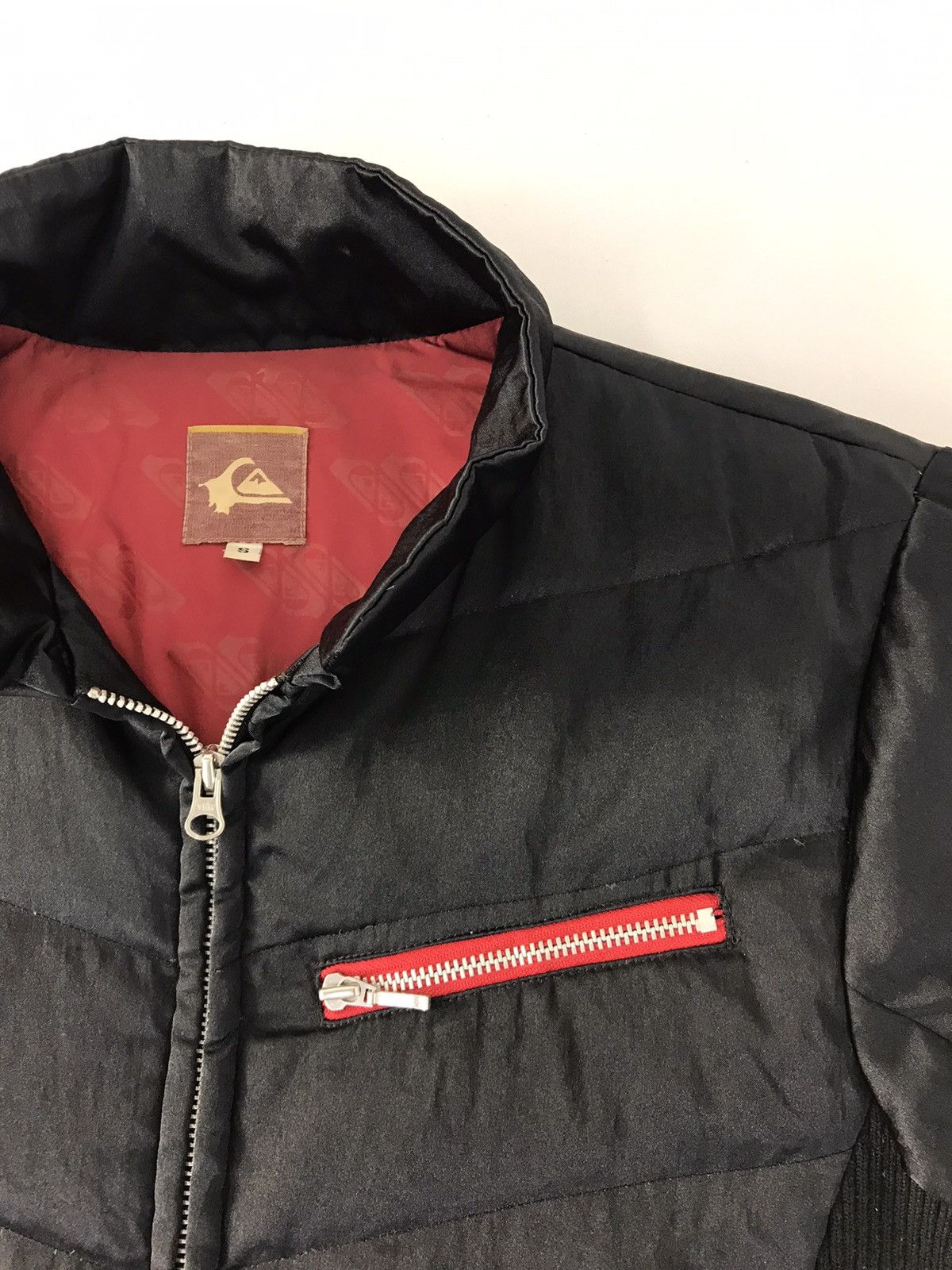 Quiksilver × Vintage Vtg Quiksilver Puffer Bomber Jacket Zipper Design Size US M / EU 48-50 / 2 - 6 Thumbnail