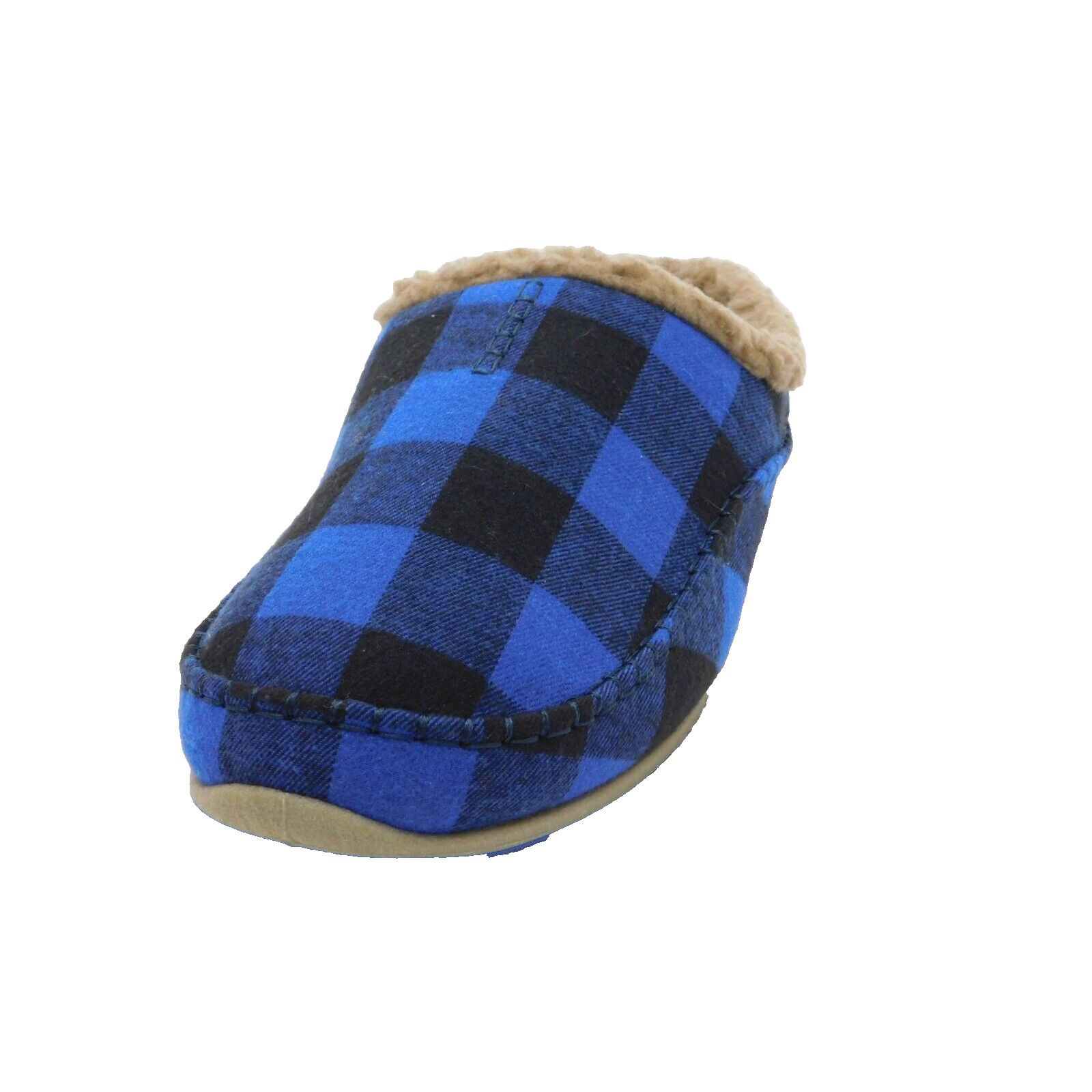 Other M71 Deer Stags Men' Blue Plaid Shock Absorption Slipper 13 M Size US 13 / EU 46 - 4 Thumbnail