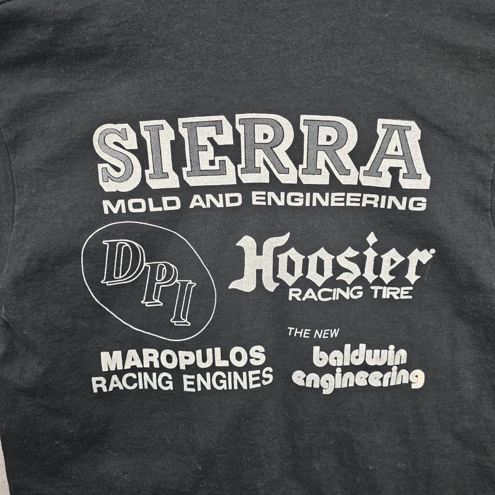 Fruit Of The Loom Vintage Dan Press Nascar Shirt Mens Large Black 90s RARE Size US L / EU 52-54 / 3 - 8 Thumbnail
