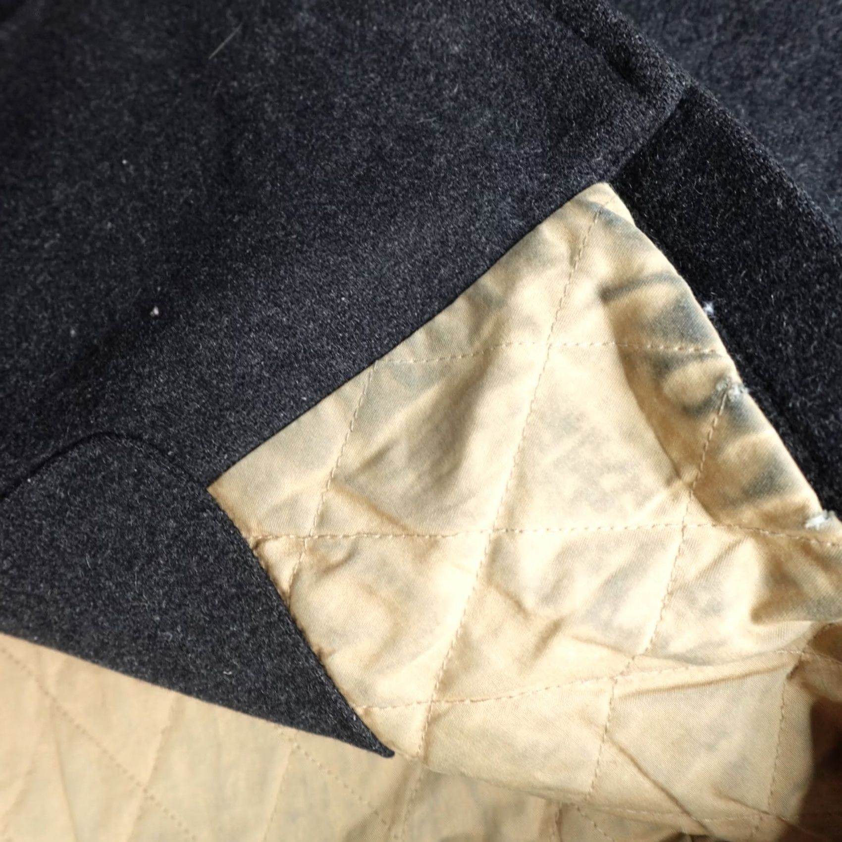 J.Crew J.Crew Mens Jacket Medium Gray Charcoal Peacoat Wool Bayswater Jacket Mens M Gray Pea Coat Button Black/Blue Marks Inside Size US M / EU 48-50 / 2 - 6 Thumbnail