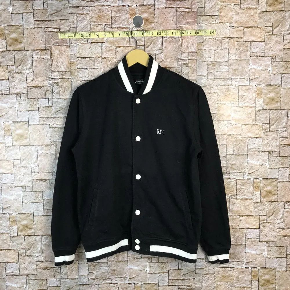 Other New York Black Bombers varsity Jacket #A679 Size US M / EU 48-50 / 2 - 3 Thumbnail