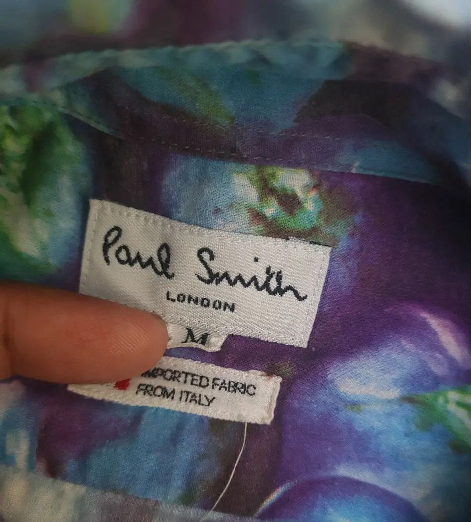 Paul Smith Vintage Paul Smith Blueberry Printed Shirt Size US M / EU 48-50 / 2 - 4 Thumbnail