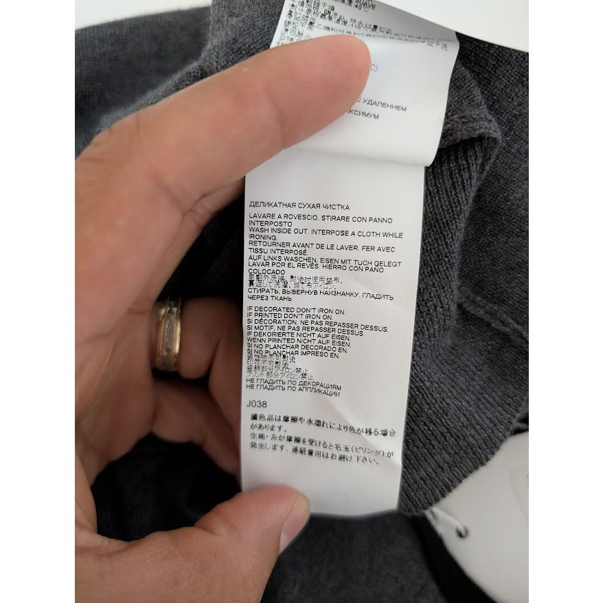 Maison Margiela o1rshd1 Knitwear Sweatshirt Sweater in Grey/Black Size US M / EU 48-50 / 2 - 14 Thumbnail