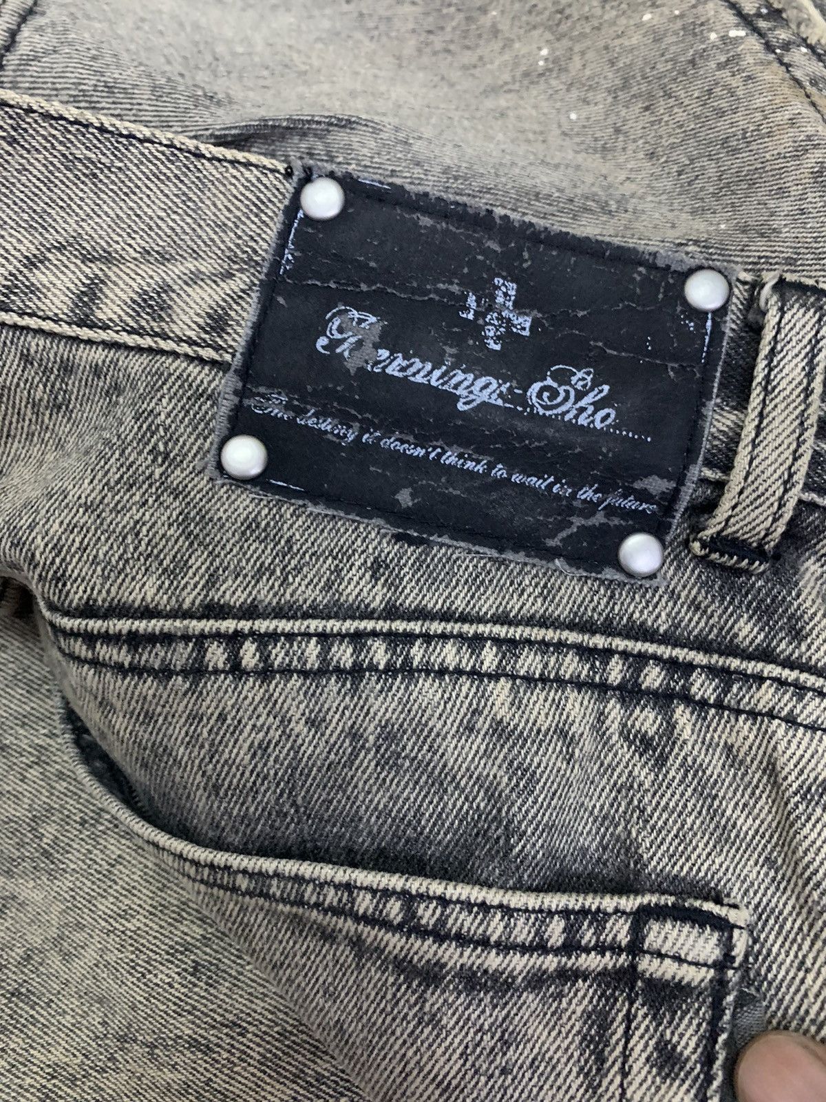 BERNINGS SHO Vintage Japanese Flare Bernings Sho Patchwork Denim Size US 29 - 7 Thumbnail