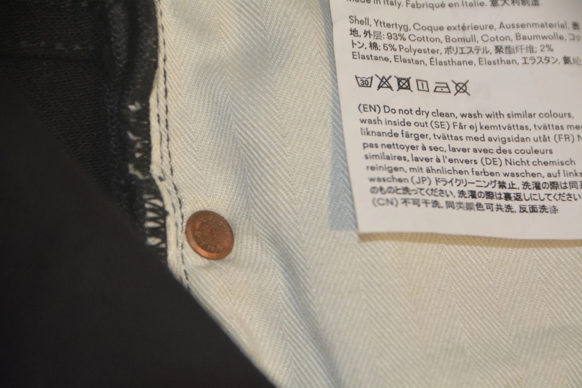 Acne Studios Acne Studios North Black Slim Fit Jeans Size 32" / US 10 / IT 46 - 7 Thumbnail
