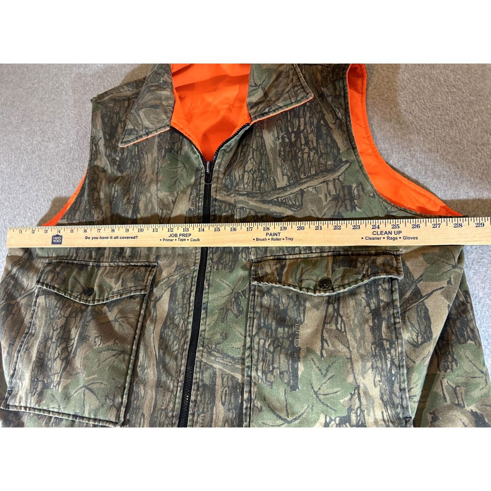 Vintage VINTAGE Winchester Conceal Reversible Hunting Vest Men 2XL Camouflage Zip Pockets Quilted Insulated Polyester Outdoor Fall Mens Size US XXL / EU 58 / 5 - 4 Thumbnail