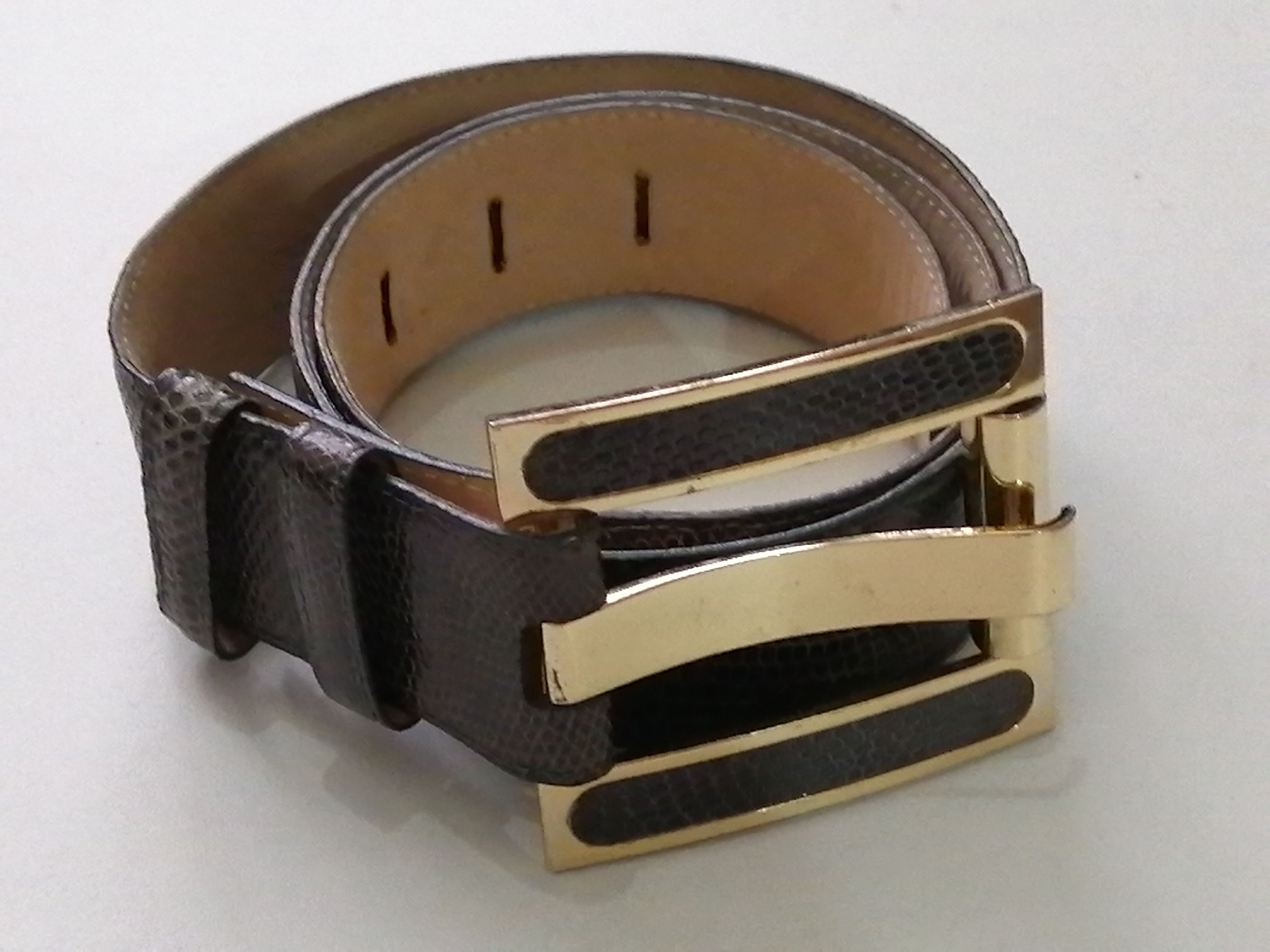 Other KARA ROSS NEW YORK GENUINE LIZARD BELT Size 34 - 1 Thumbnail