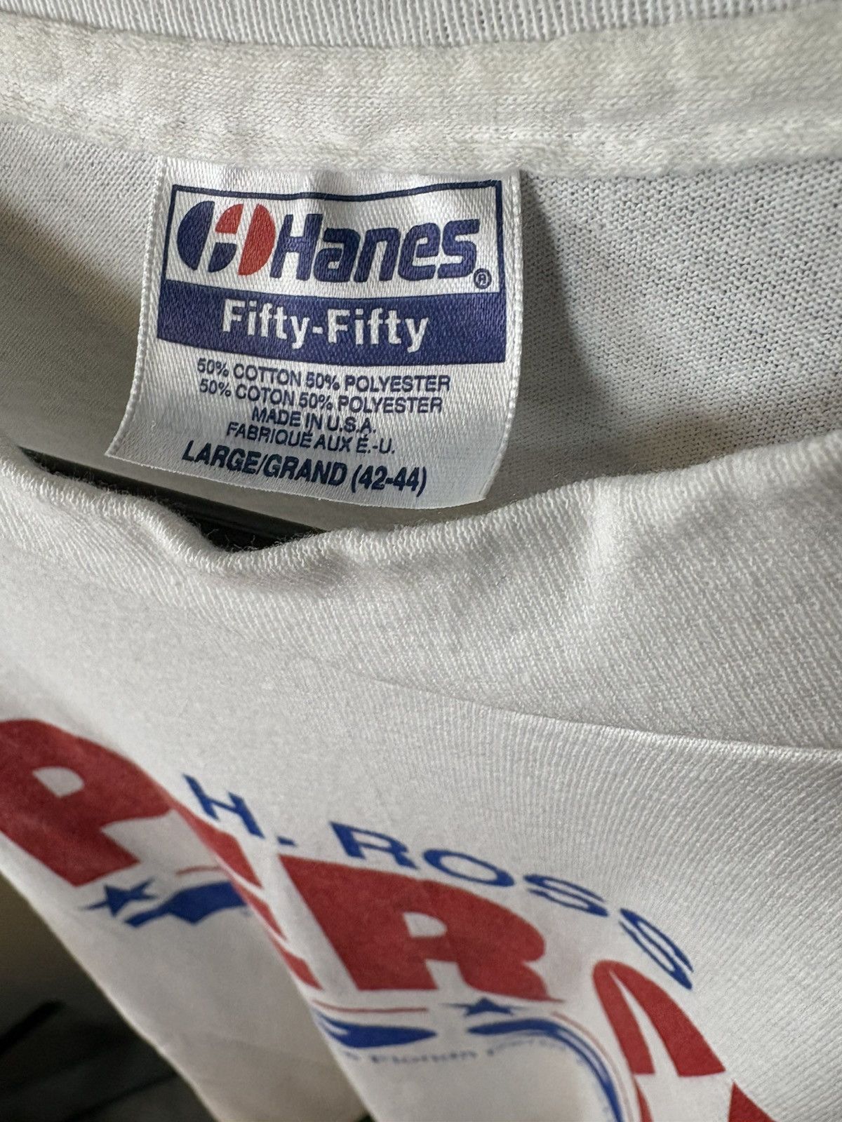Hanes × Vintage Vintage 1992 H. Ross Perot presidential campaign t-shirt Size US L / EU 52-54 / 3 - 4 Thumbnail
