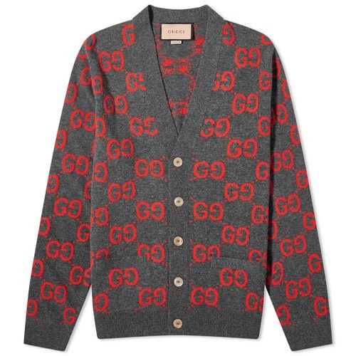 Gucci o1loc1c0925 GG Wool Jacquard Cardigan in Multicolor Size US XL / EU 56 / 4 - 1 Preview