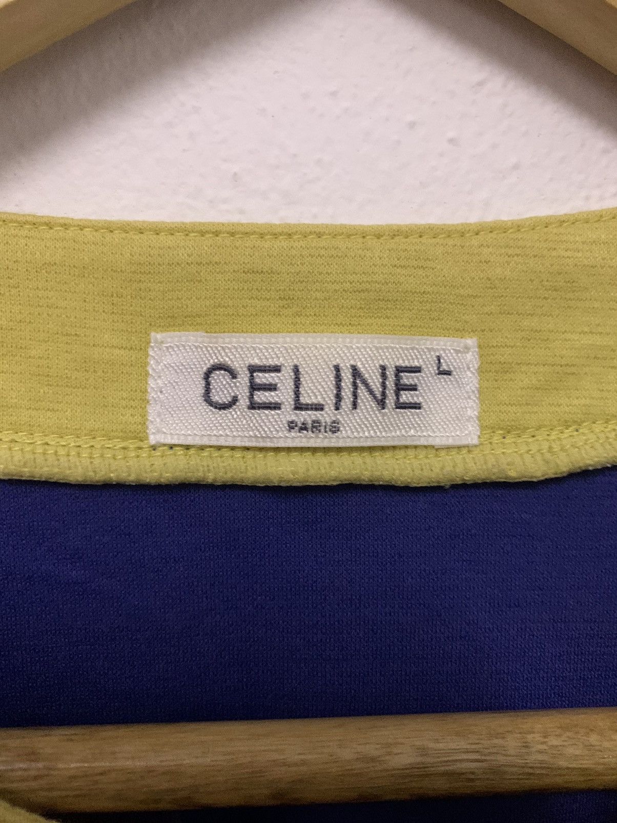 Celine × Vintage VINTAGE CELINE COLOUR BLOCK with EMBROIDERY SPELL OUT Size US L / EU 52-54 / 3 - 4 Thumbnail