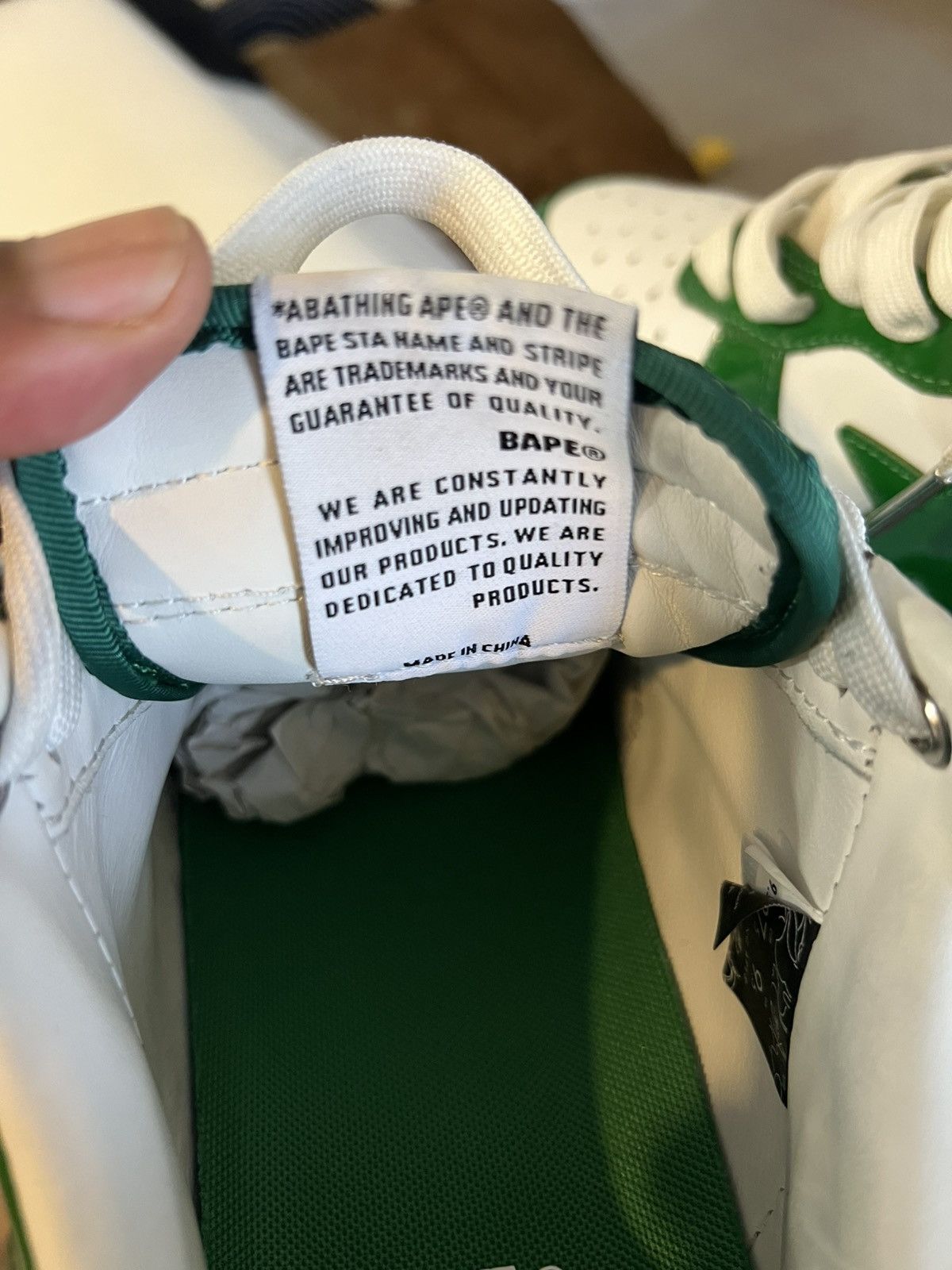 Bape Bapesta patent leather green Size US 9.5 / EU 42-43 - 8 Thumbnail