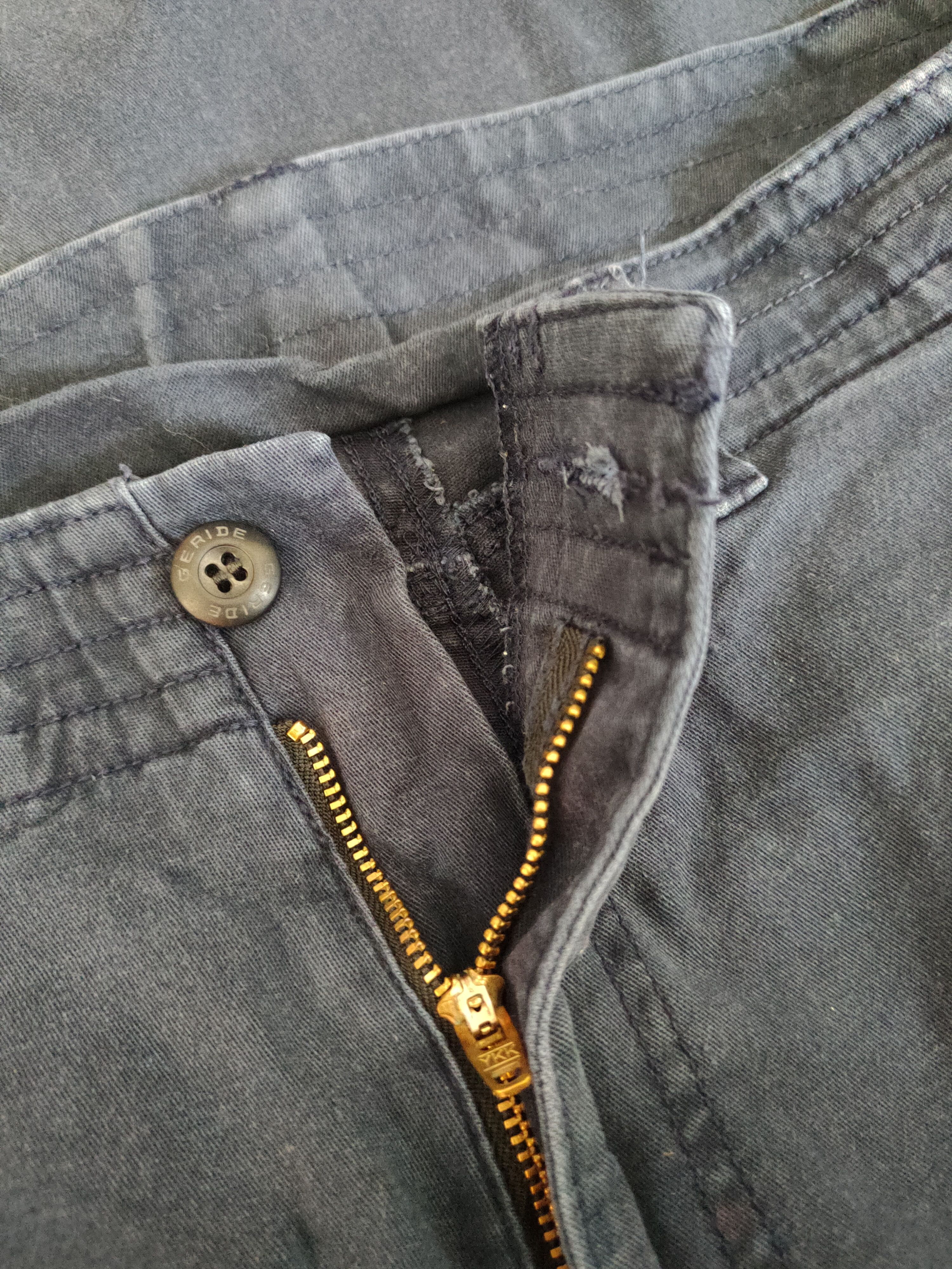 Japanese Brand Geride Dark Blue Multipocket Tactical Cargo Pants #S2152 Size US 34 / EU 50 - 13 Thumbnail