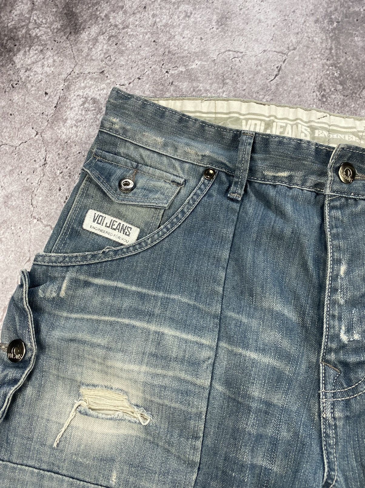 Japanese Brand × Vintage × Voi Jeans Vintage Y2K Japanese Voi Jeans Distressed Evisu rare denim Size US 34 / EU 50 - 4 Thumbnail