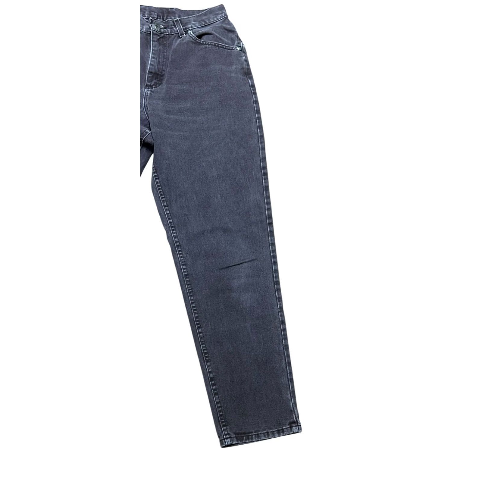 Lee VTG Lee Premium Classic USA Jeans Brown Tapered Mom Denim Cotton Women’s Sz 10 Regular Inseam 31 in Dark Wash Distressed? No. Size 32" / US 10 / IT 46 - 3 Thumbnail