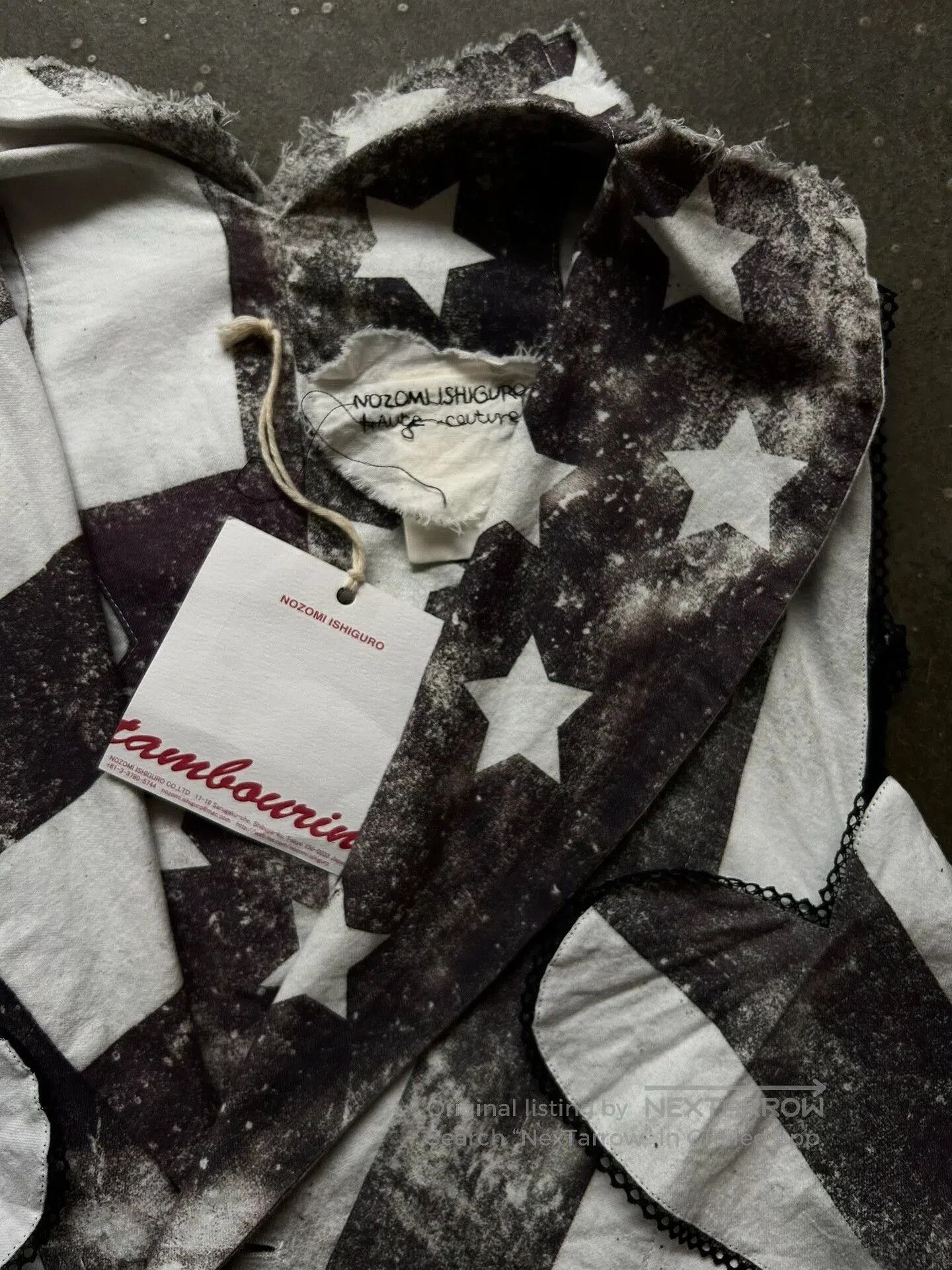 Nozomi Ishiguro 変形デザイン ボロベスト American Flag Deconstructed Vest by Nozomi Ishiguro.