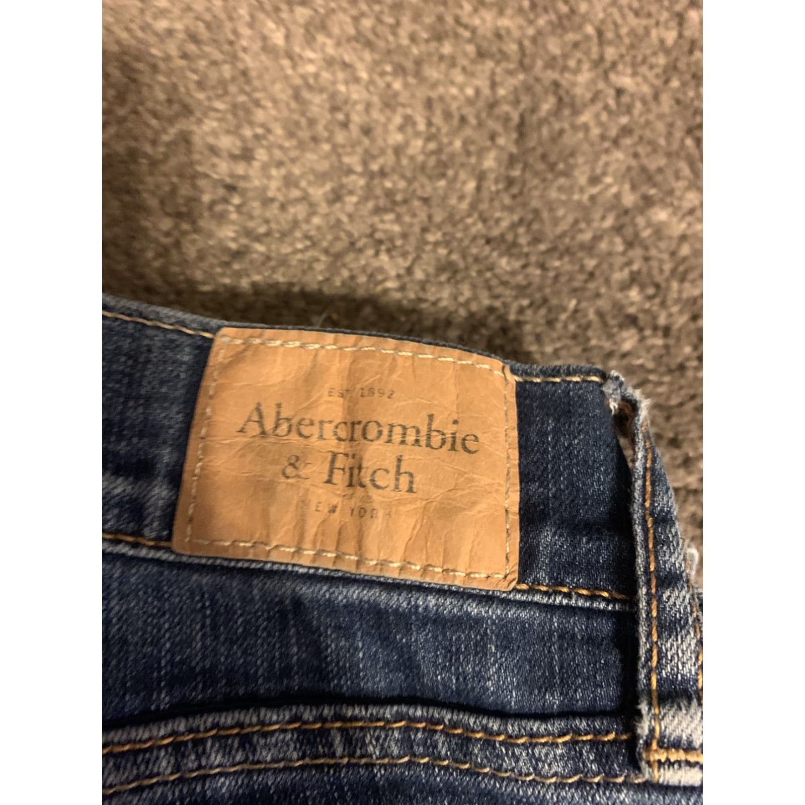 Abercrombie & Fitch Abercrombie & Fitch Skinny Jeans Slim Stretch Orange Women Sz 4R W27 L29 EUC Size 27" / US 4 / IT 40 - 6 Thumbnail