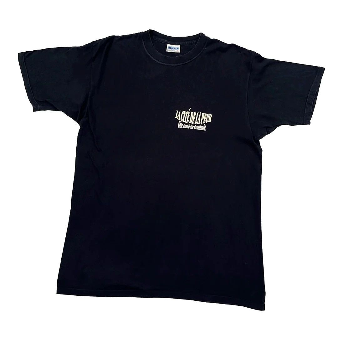 Image of La Cité De La Peur 1994 90's Les Nuls Movie Promo Graphic Tee in Black, Men's (Size XL)