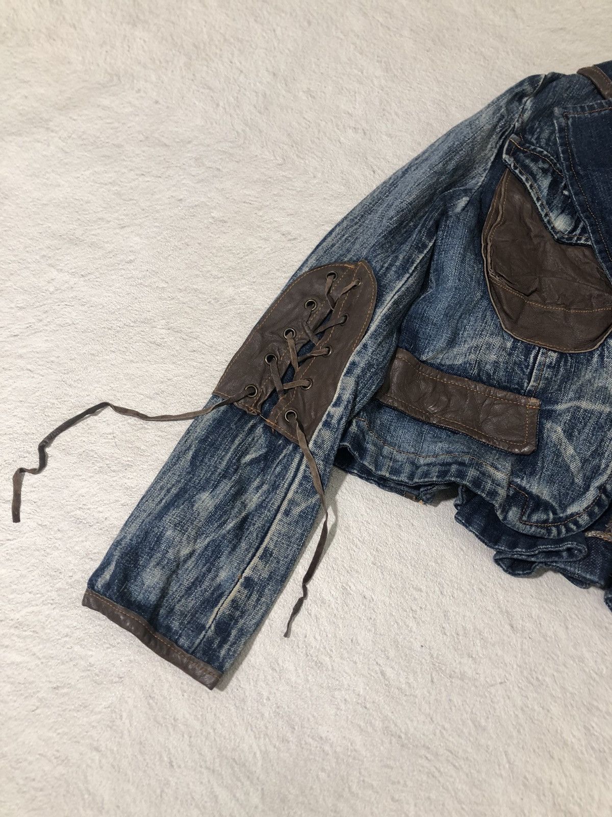 Japanese Brand 📦 vintage gladnews denim jacket Size S / US 4 / IT 40 - 4 Thumbnail