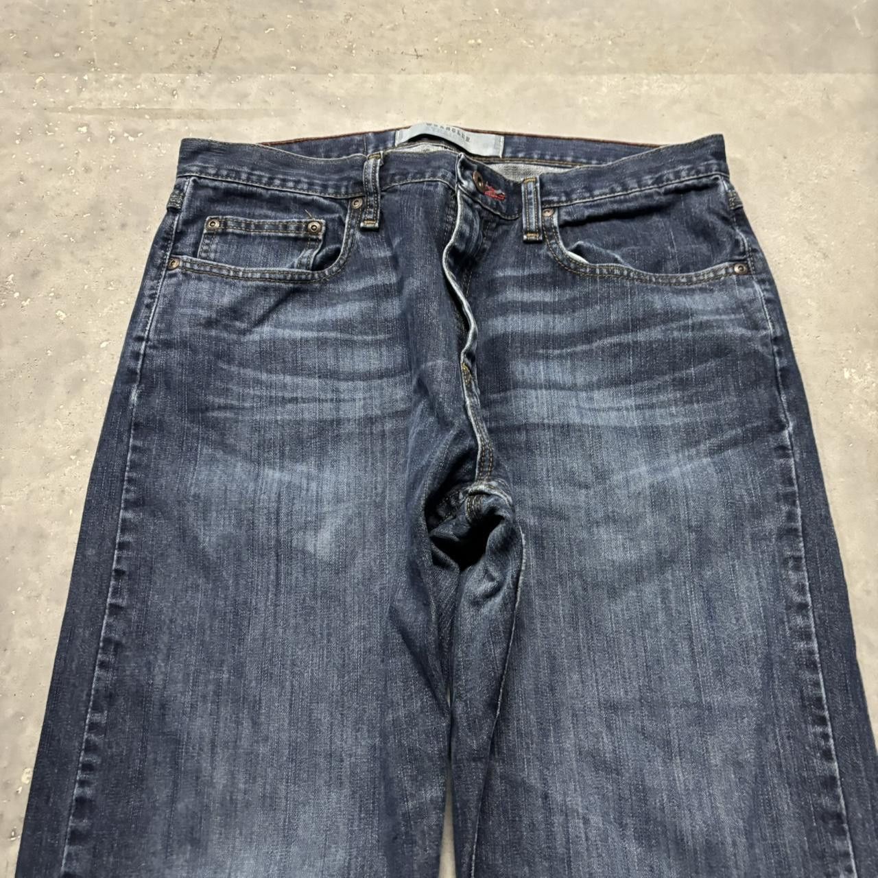 Japanese Brand × Vintage Crazy Vintage Y2K/2000s Grunge Dark Wash Skater Denim Jeans! Size US 32 / EU 48 - 5 Thumbnail