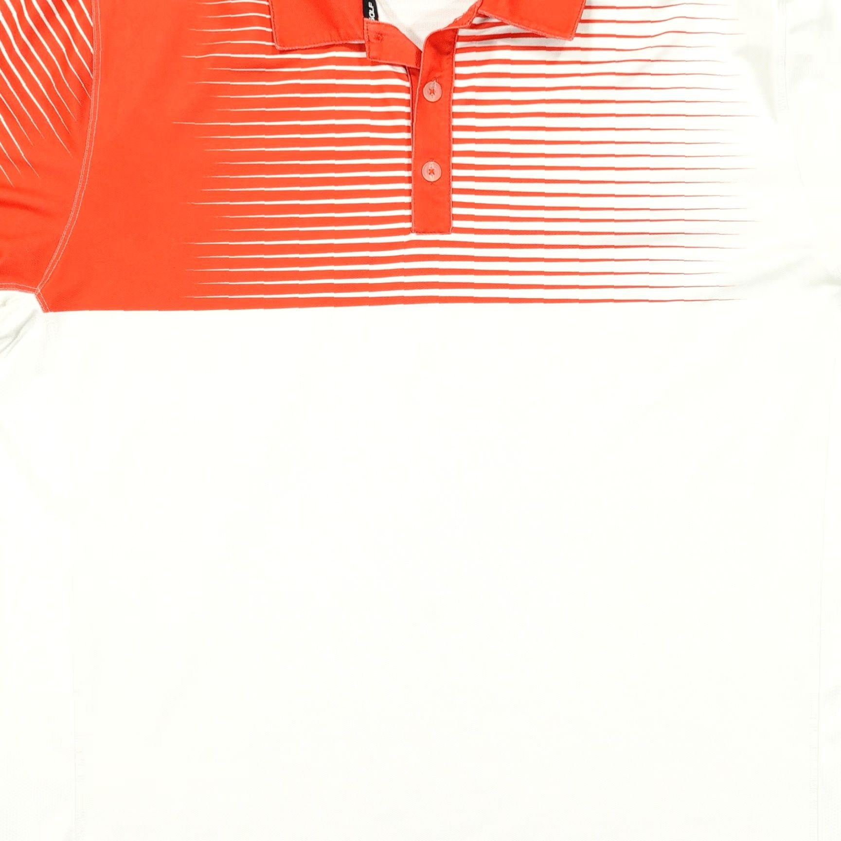 Nike Nike Golf Polo Shirt Mens XL White Red Gradient Stripe Dri-FIT Swoosh Stretch Size US XL / EU 56 / 4 - 2 Thumbnail