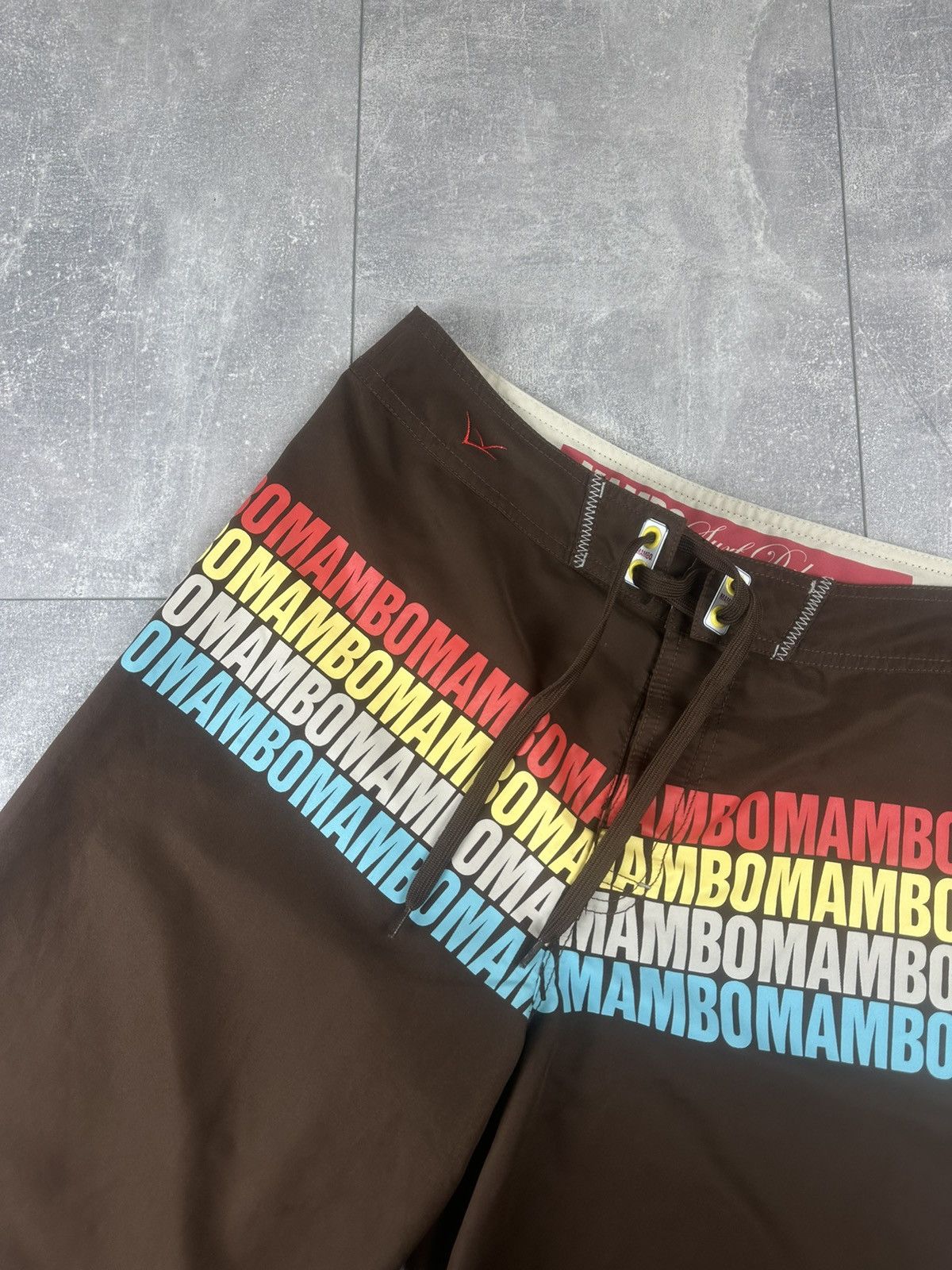 Mambo Mambo Surf Y2K Brown Boards-Shorts Overprint Logo Size US 32 / EU 48 - 4 Thumbnail