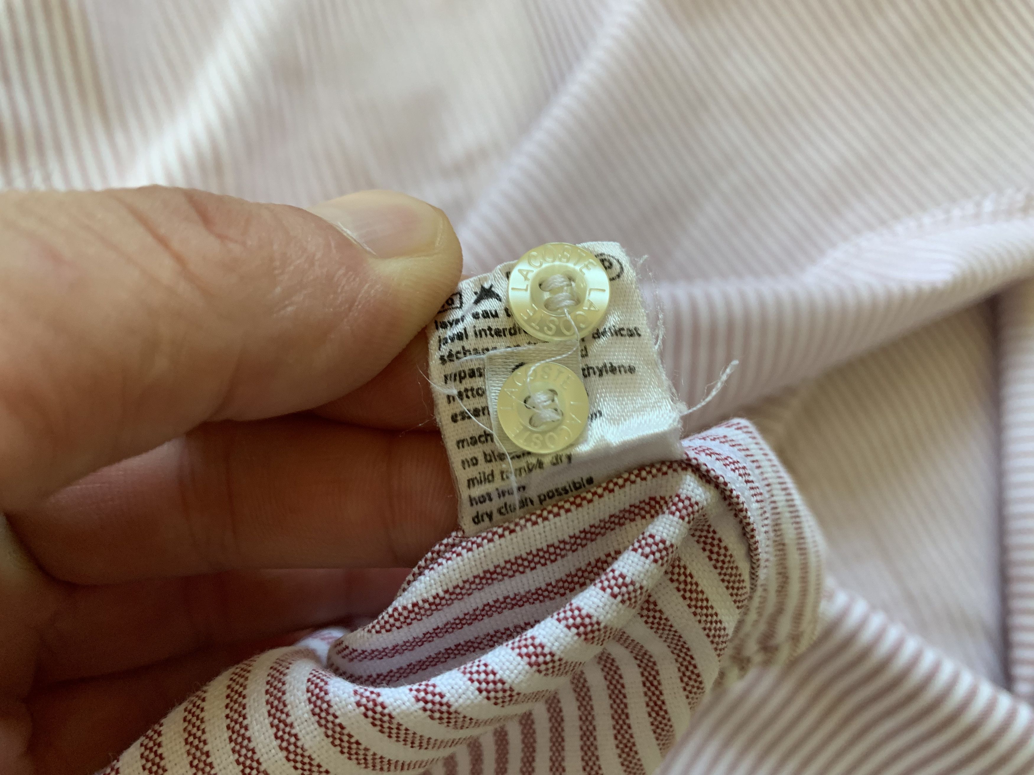 Lacoste Vintage Lacoste Striped Short Sleeve Shirt Size US S / EU 44-46 / 1 - 8 Thumbnail