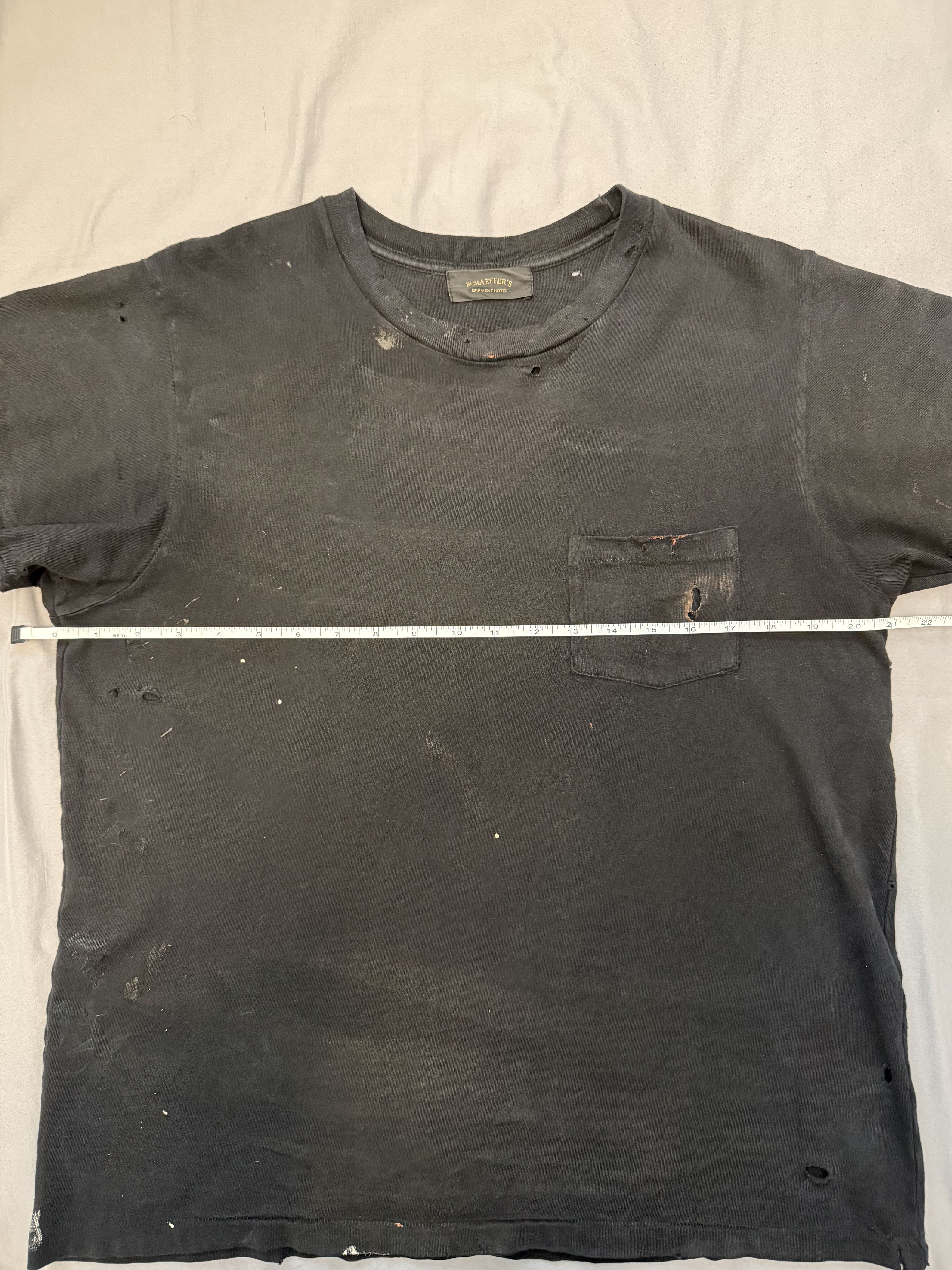 Schaeffers Garment Hotel Schaeffer's Garment Hotel Hand Aged & Distressed Artist Tee Size US L / EU 52-54 / 3 - 11 Thumbnail