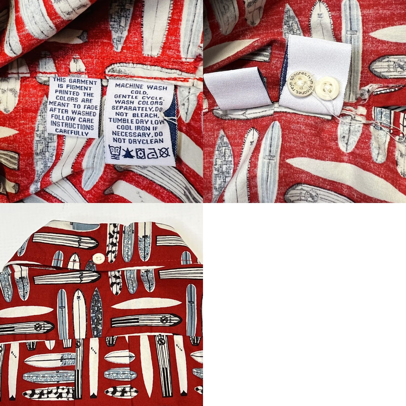 Reyn Spooner Reyn Spooner Shirt Mens Medium Red Surfboards Hawaiian Aloha Button Up Summer Size US M / EU 48-50 / 2 - 9 Thumbnail