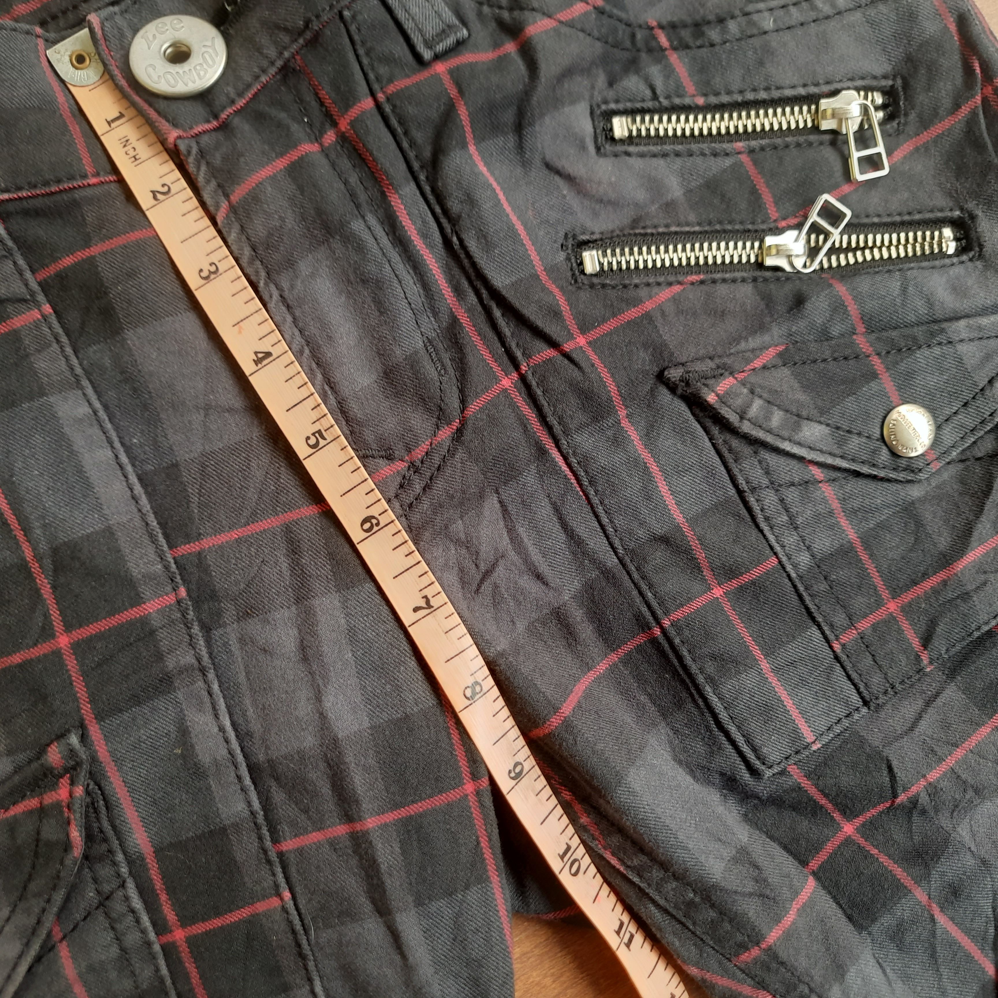 Lee Y2K Lee Cowboy Tartan Pants Punk Grunge Size US 30 / EU 46 - 13 Thumbnail