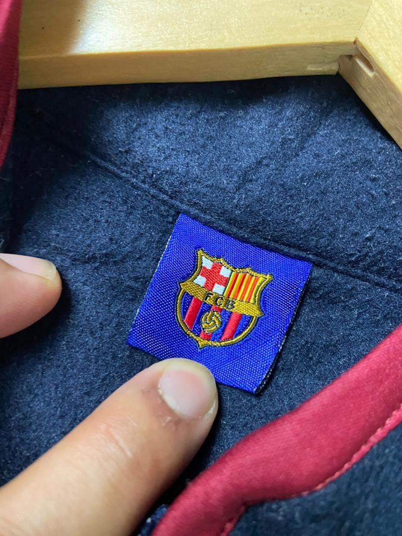 Japanese Brand FC Barcelona Half Zipper Fleece Pullover (189) Size US L / EU 52-54 / 3 - 2 Thumbnail