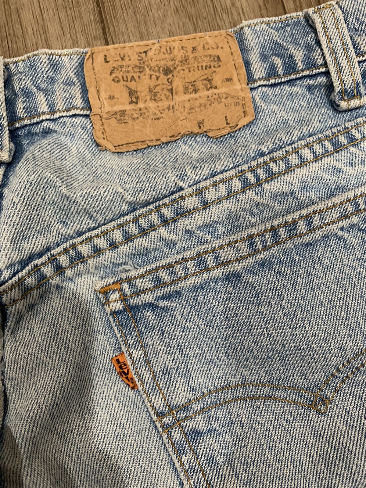 Levi's × Levi's Vintage Clothing × Vintage 70s Vintage Levi’s Orange Tab Jeans Size US 33 - 7 Thumbnail