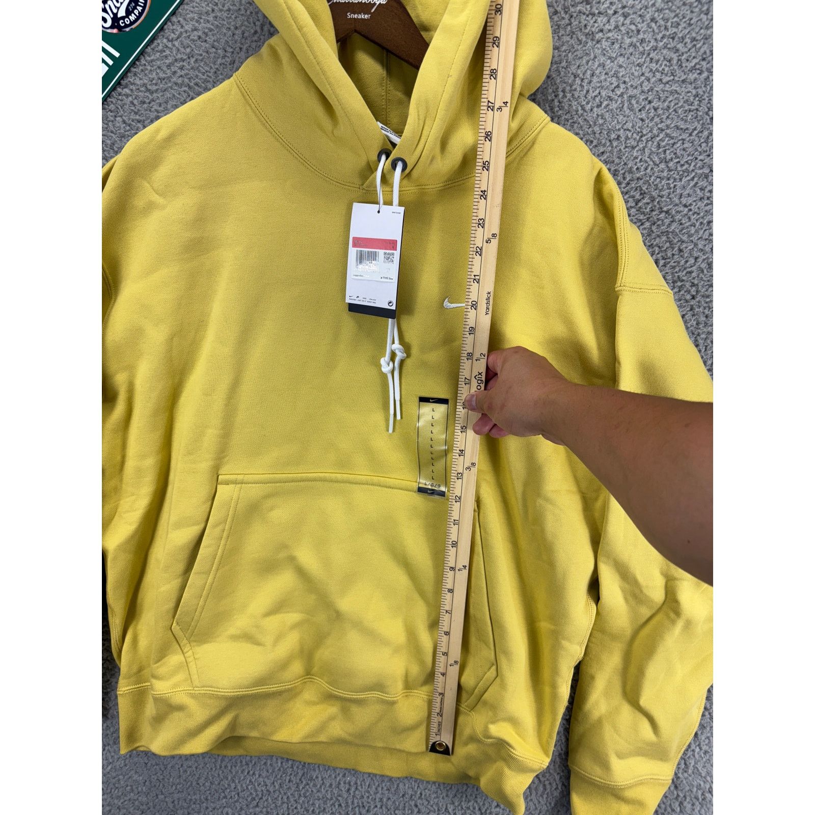 Nike Nike Solo Swoosh Fleece Heavyweight Pullover Hoodie Mens L Size US L / EU 52-54 / 3 - 3 Thumbnail