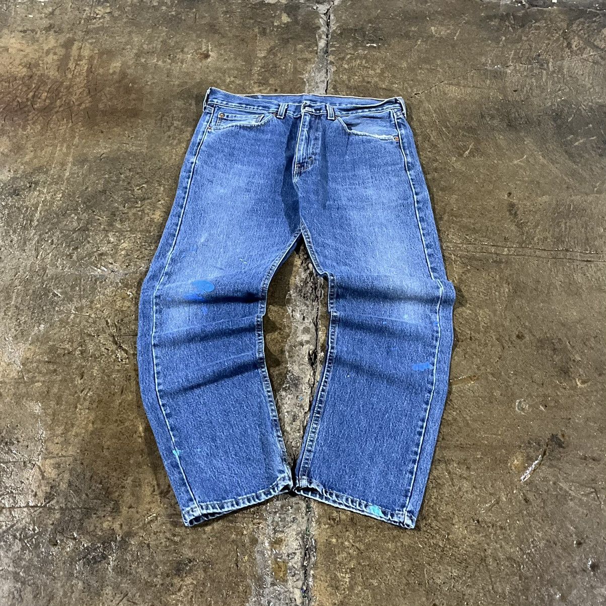 Levi's × Vintage Crazy Vintage Y2K Levi's 505 Faded Distressed Skater Jeans Size US 34 / EU 50 - 2 Thumbnail