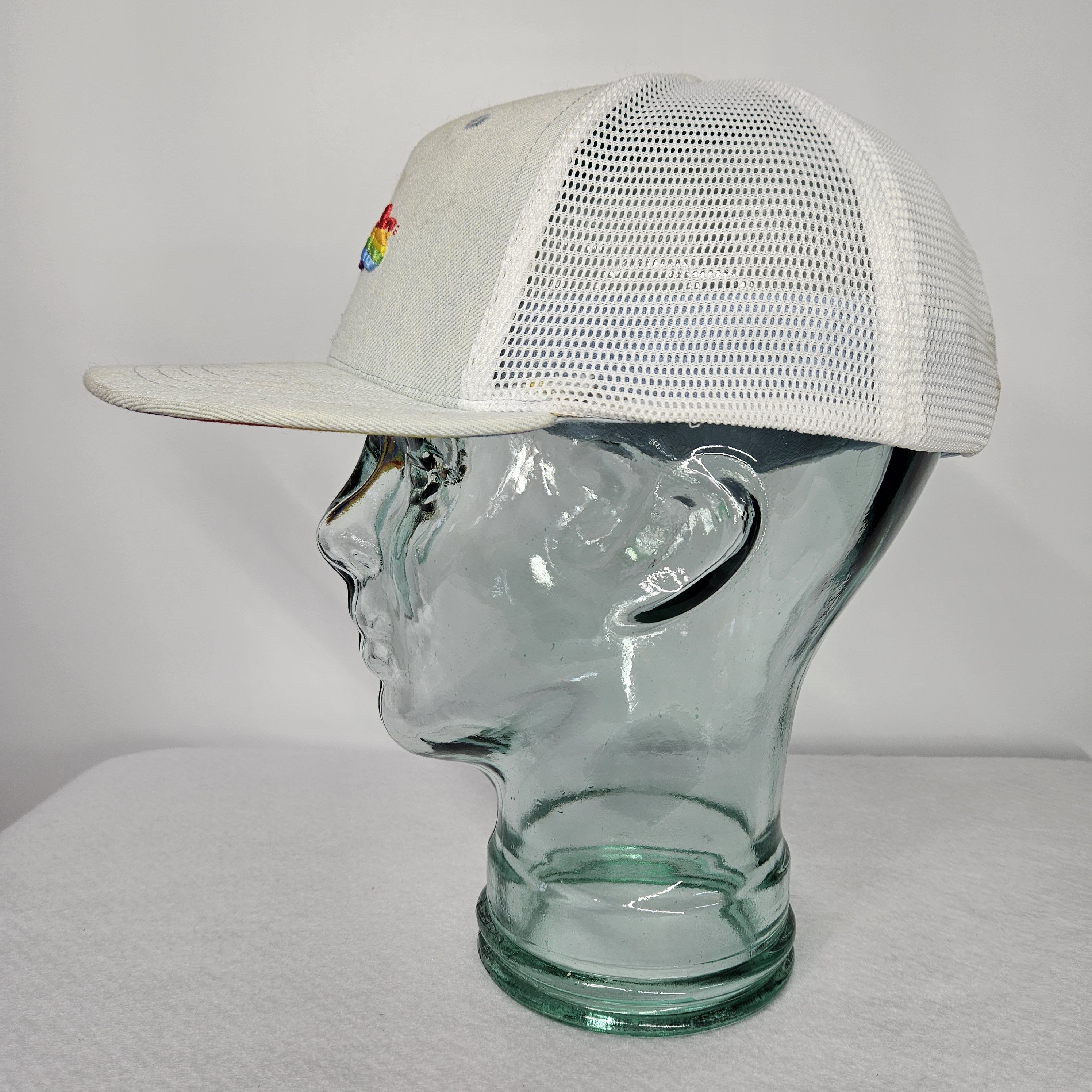 Levi's Levi's Trucker Hat Snapback Pride Rainbow Denim Mesh Adjust Size ONE SIZE - 4 Thumbnail