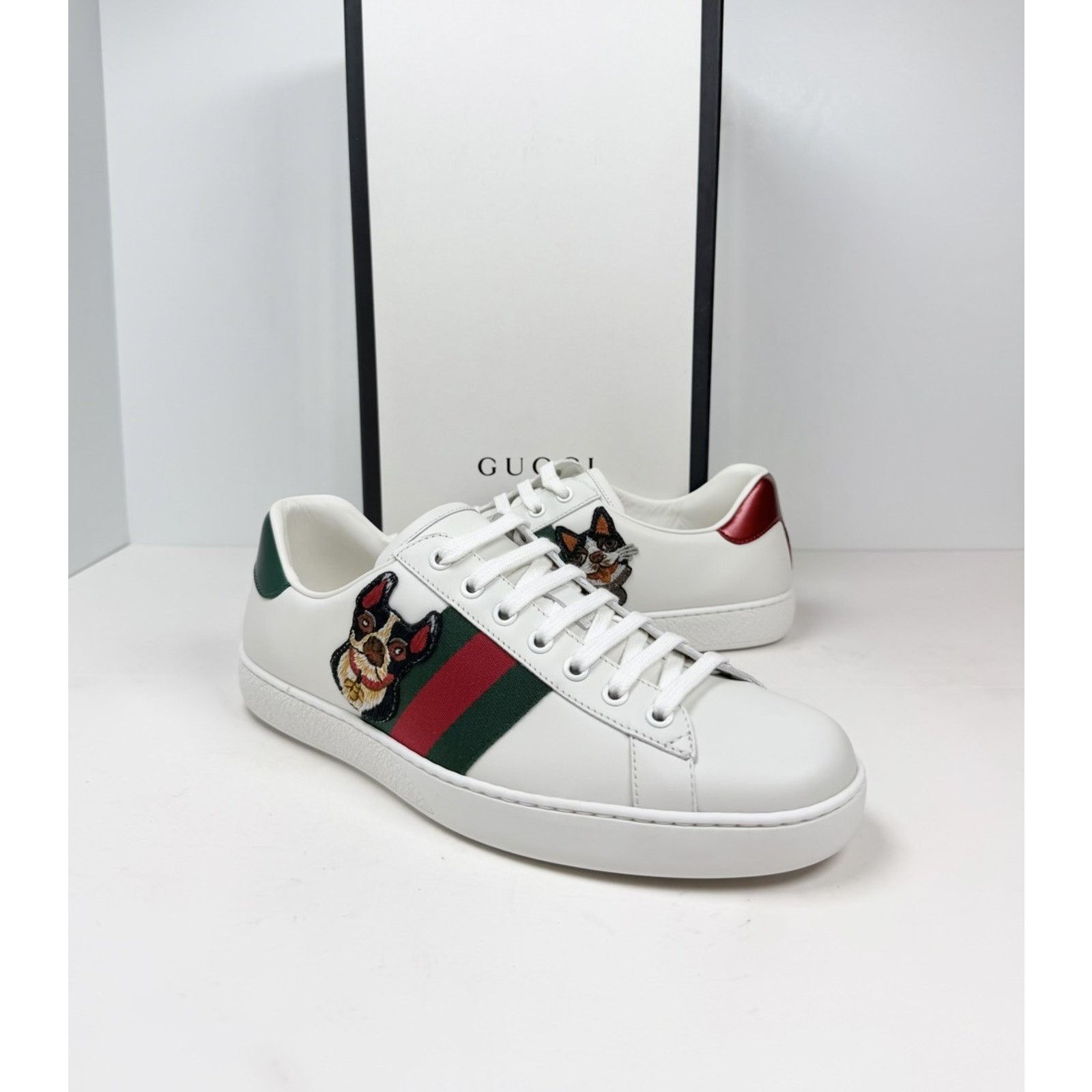 Gucci Size 7G/7.5US - Gucci Ace Leather Sneakers NEW Size US 7.5 / EU 40-41 - 2 Thumbnail