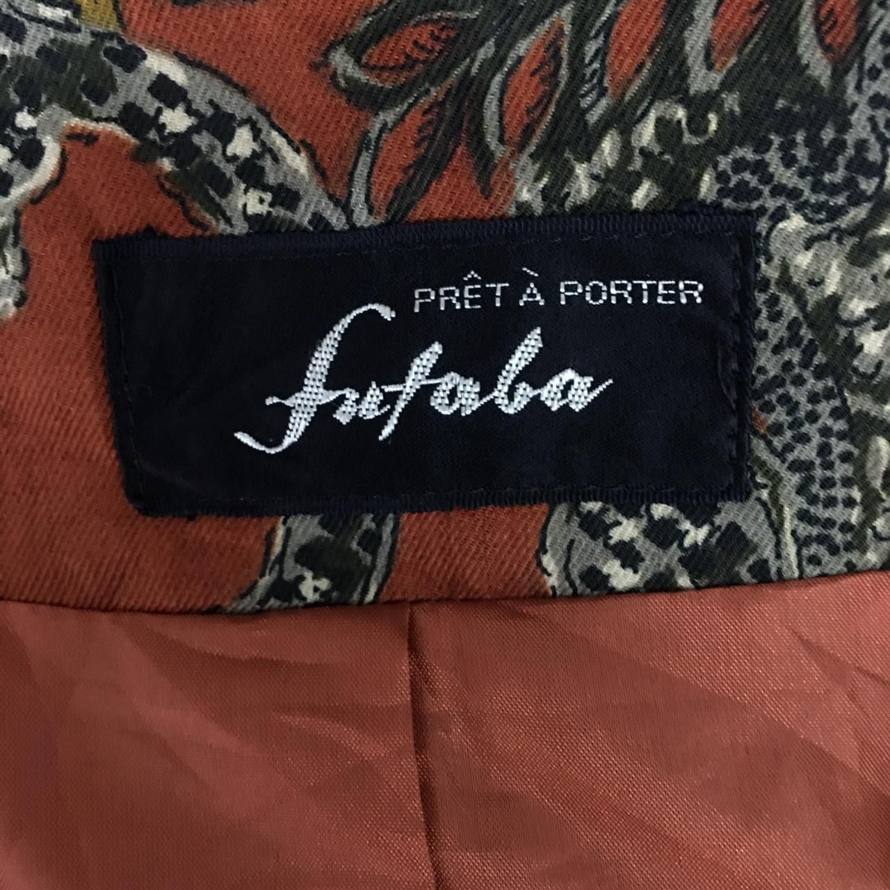 Futura Vtg FUTABA PRET A PORTER Japan Designer Paisley Coat Blouse Size M / US 6-8 / IT 42-44 - 3 Thumbnail